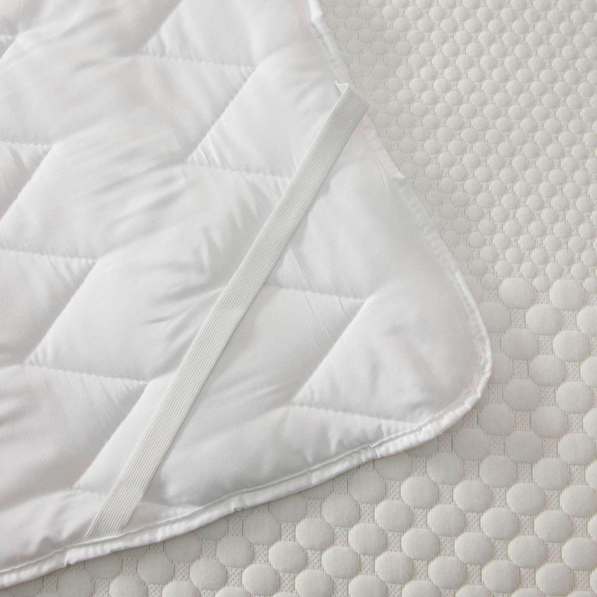 MATRATZENAUFLAGE Aloe Vera - Weiß, Textil (140/200cm) - JEKATEX