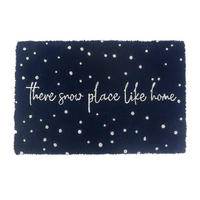 ROHOŽ - tmavě modrá, textil/plast (60/40cm) - Relaxdays