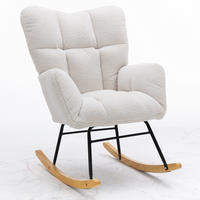 SCHAUKELSESSEL Weiß - Weiß, Holz/Textil (70/95/80cm) - Urban Meuble