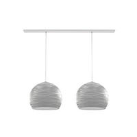 HÄNGELEUCHTE Focus X2 - Weiß Hochglanz, Metall (70/25/20cm) - Lumicom