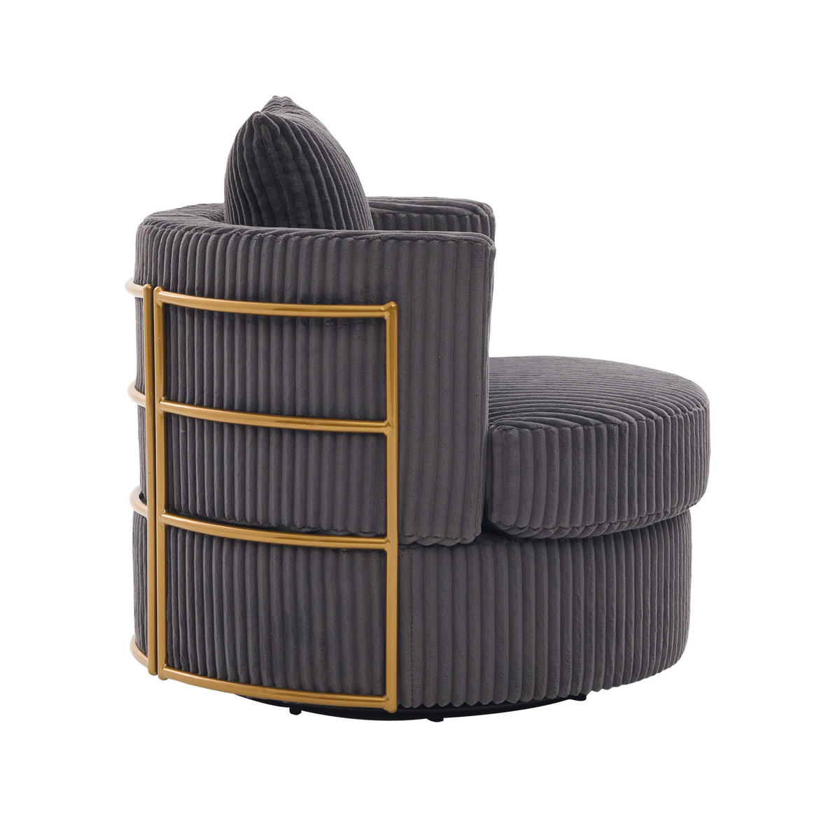 SESSEL DE-33906 360° drehbar mit Stauraum Grau - Grau, Metall (76/78/79cm) - ComfortXL