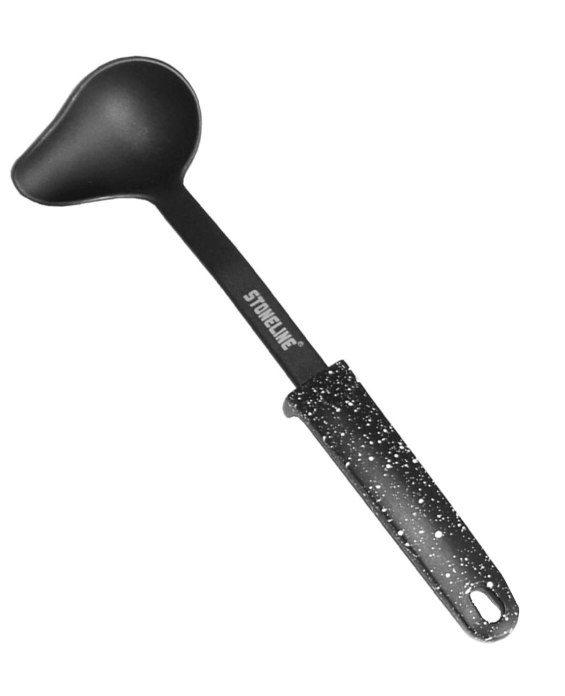 SAUCEN-SERVIERLÖFFEL MIT STÜTZE - Schwarz, Kunststoff (31cm) - Stoneline