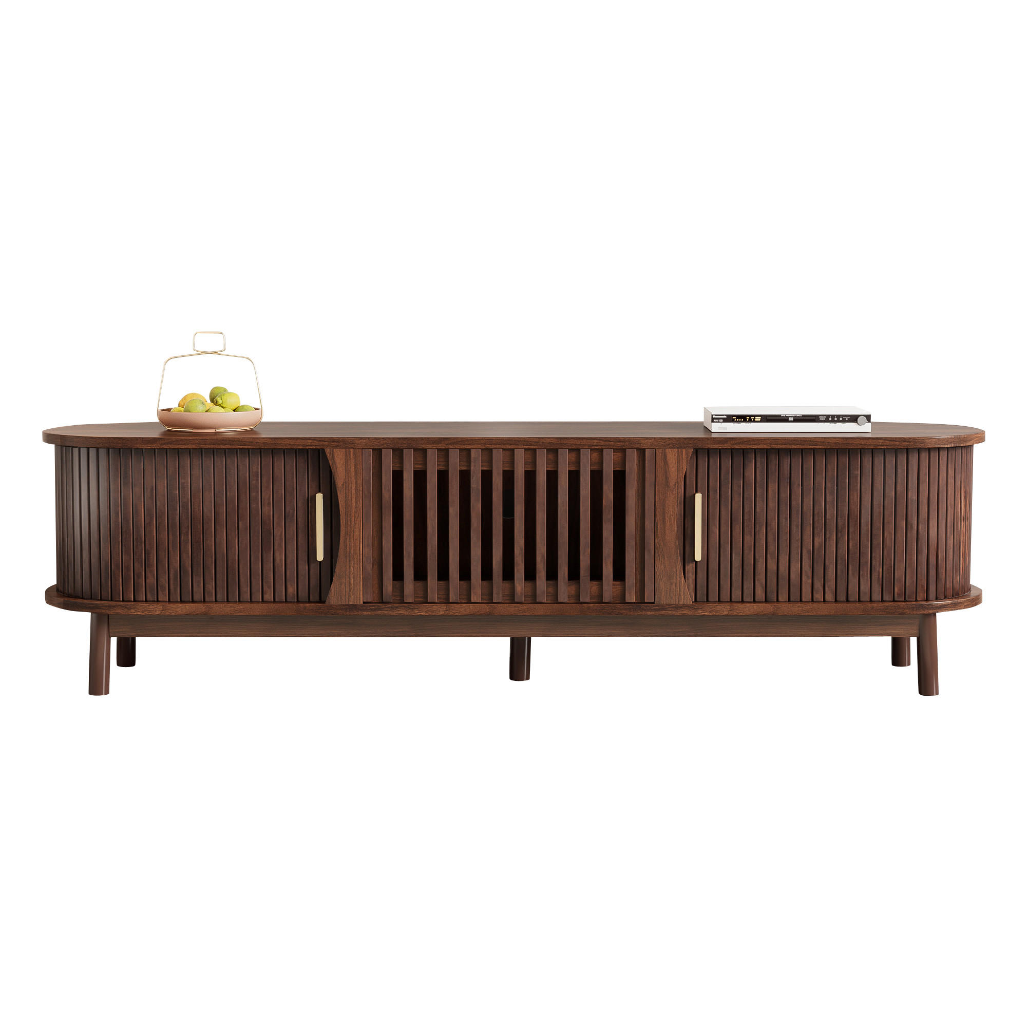 TV-MÖBEL Palermo Braun 165/39.5/46 cm - Braun, Holzwerkstoff (165/46/39.5cm) - PANGIVO