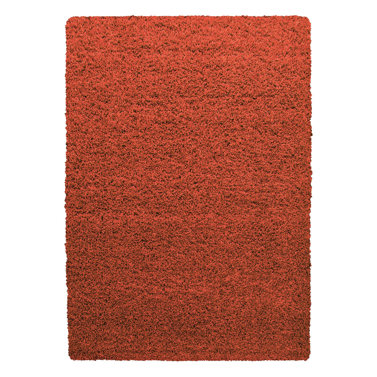 TEPPICH Hochflor Unifarben Polypropylen Wohnzimmer Shaggy Terrakotta Läufer 60x110 - Terra cotta, Textil (60/110cm) - KADIMA DESIGN