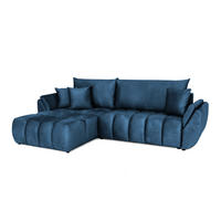 ECKSOFA Collin Mit Schlaffunktion - Blau, Holzwerkstoff/Textil (280/185cm) - Fun Möbel