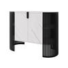 KOMMODE Fikoli - Schwarz/Weiß, Holzwerkstoff/Metall (120/90/40cm) - MIRJAN24