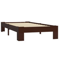 BETT Harlow 95/213 cm - Braun, Holz (90/200cm) - Nettlife