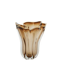 VASE Kazuno Braun Ø22/27 cm - Braun, Glas (22/27cm) - Light & Living