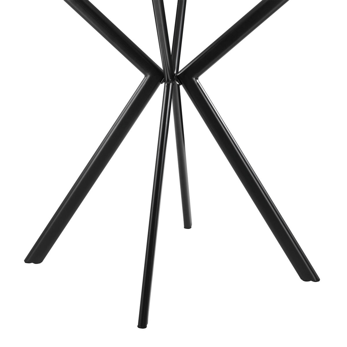 ESSTISCH Ankara - Weiß, Holzwerkstoff/Metall (60/60/75cm) - [en.casa]