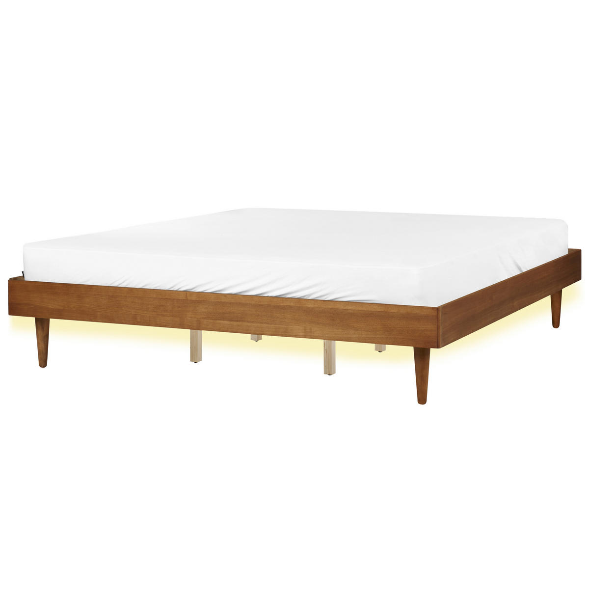 BETT 180/200 cm Braun Toucy - Braun, Holzwerkstoff (180/200cm) - Beliani