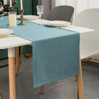 TISCHLÄUFER modern abwaschbar, wasserabweisend, Lotuseffekt, 30x120 cm, Blau - Blau, Textil (30/120cm)