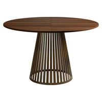 ESSTISCH ausziehbar Cone Braun 100 - Nussbaumfarben/Braun, Holzwerkstoff/Metall (100/100/76cm) - MIRJAN24