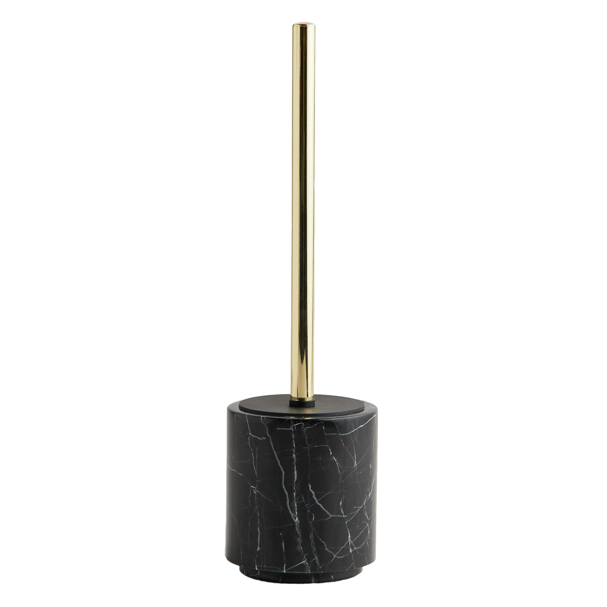 TOILETTENBÜRSTE Marblo - Schwarz, Stein (10/36/10cm) - home&you