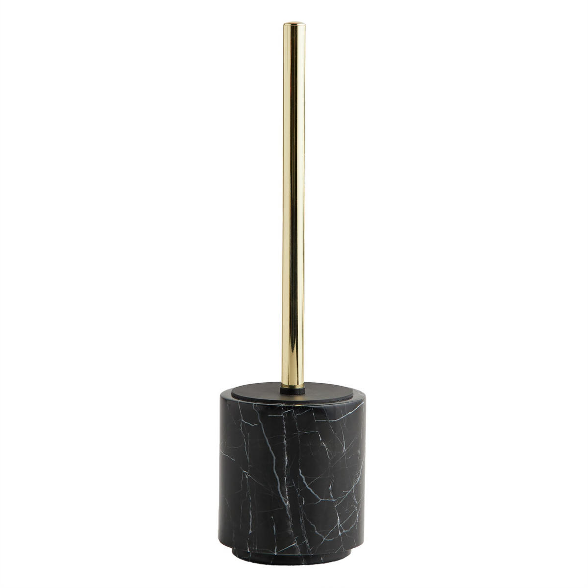 TOILETTENBÜRSTE Marblo - Schwarz, Stein (10/36/10cm) - home&you