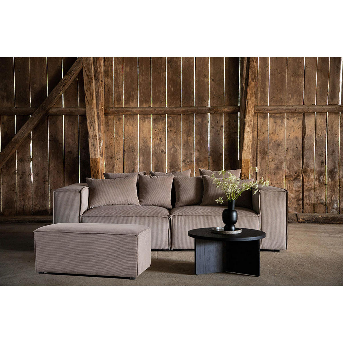 POUF, Gillholmen, Braun, Kunstfell, 92 x 60 x 41 cm - Braun, Textil/Fell (92/41/60cm) - ebuy24