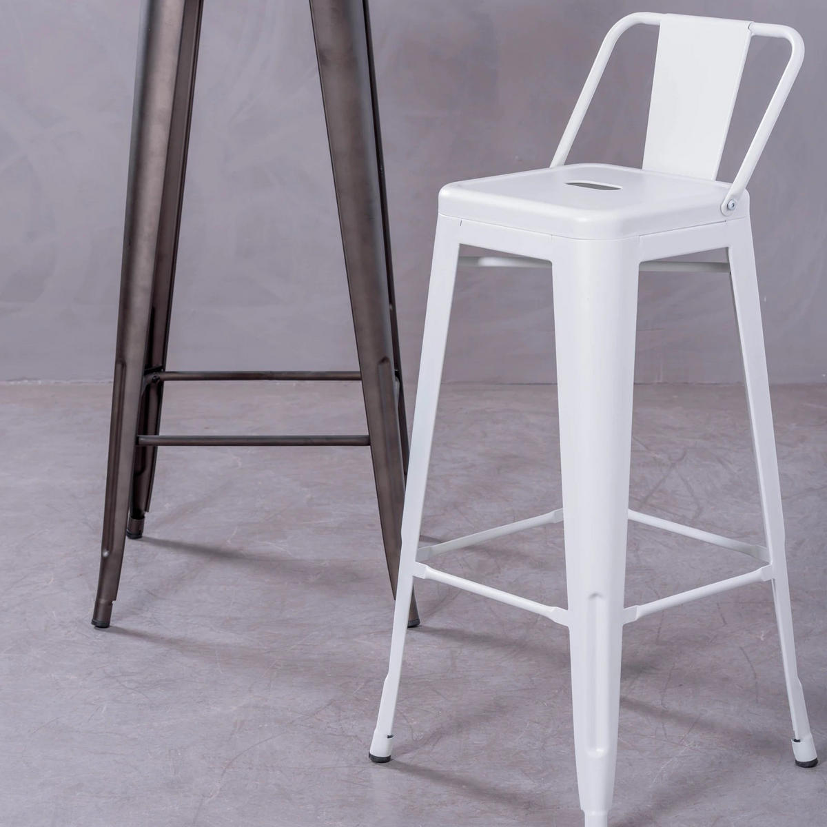HOCKER Metall Weiß - Weiß, Metall (43/97/43cm) - Nest Dream