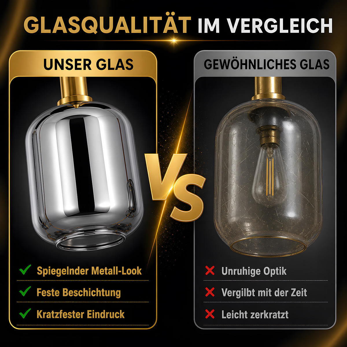 PENDELLEUCHTE Vespnal 96.6/22/150 cm - Schwarz, Glas/Metall (96.6/22/150cm) - ZMH