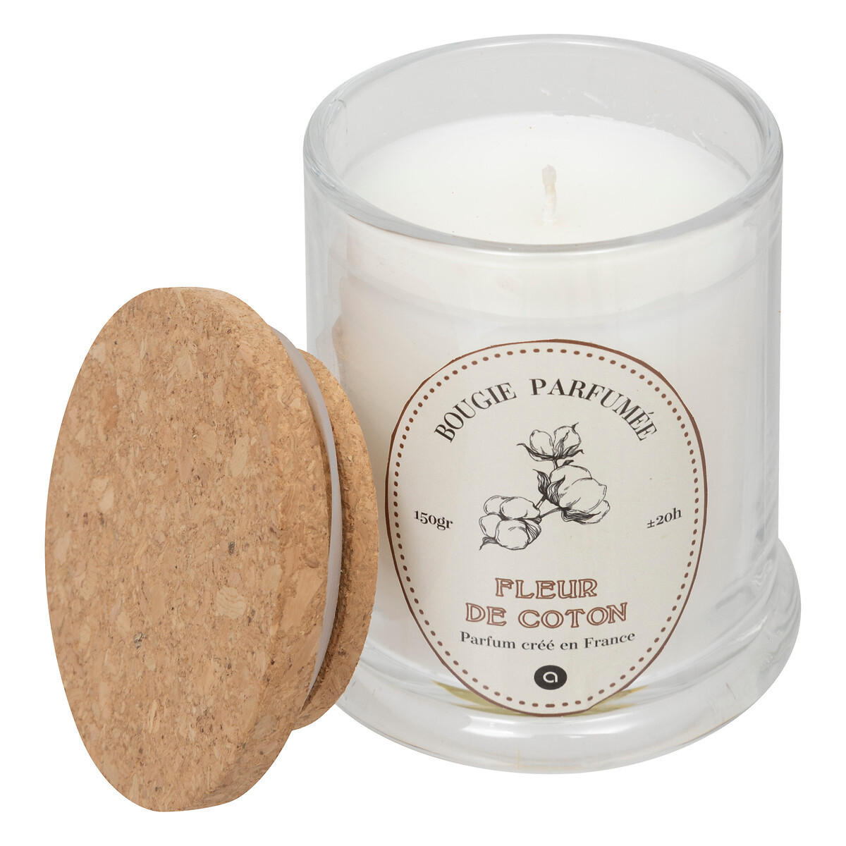 DUFTKERZE Hapo 150 g - Weiß, Glas (7.6/10.2cm) - Atmosphera Createur d´interieur