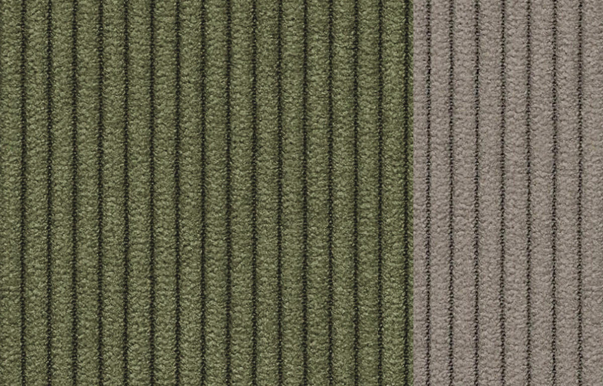 SESSEL OLI in Cordstoff olivgrün - Olivgrün, Holz/Textil (130/91/108cm) - Courtois Laville