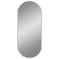 WANDSPIEGEL Silbern 70x30 cm Oval - Silberfarben, Glas (30/70/1cm) - furnicato