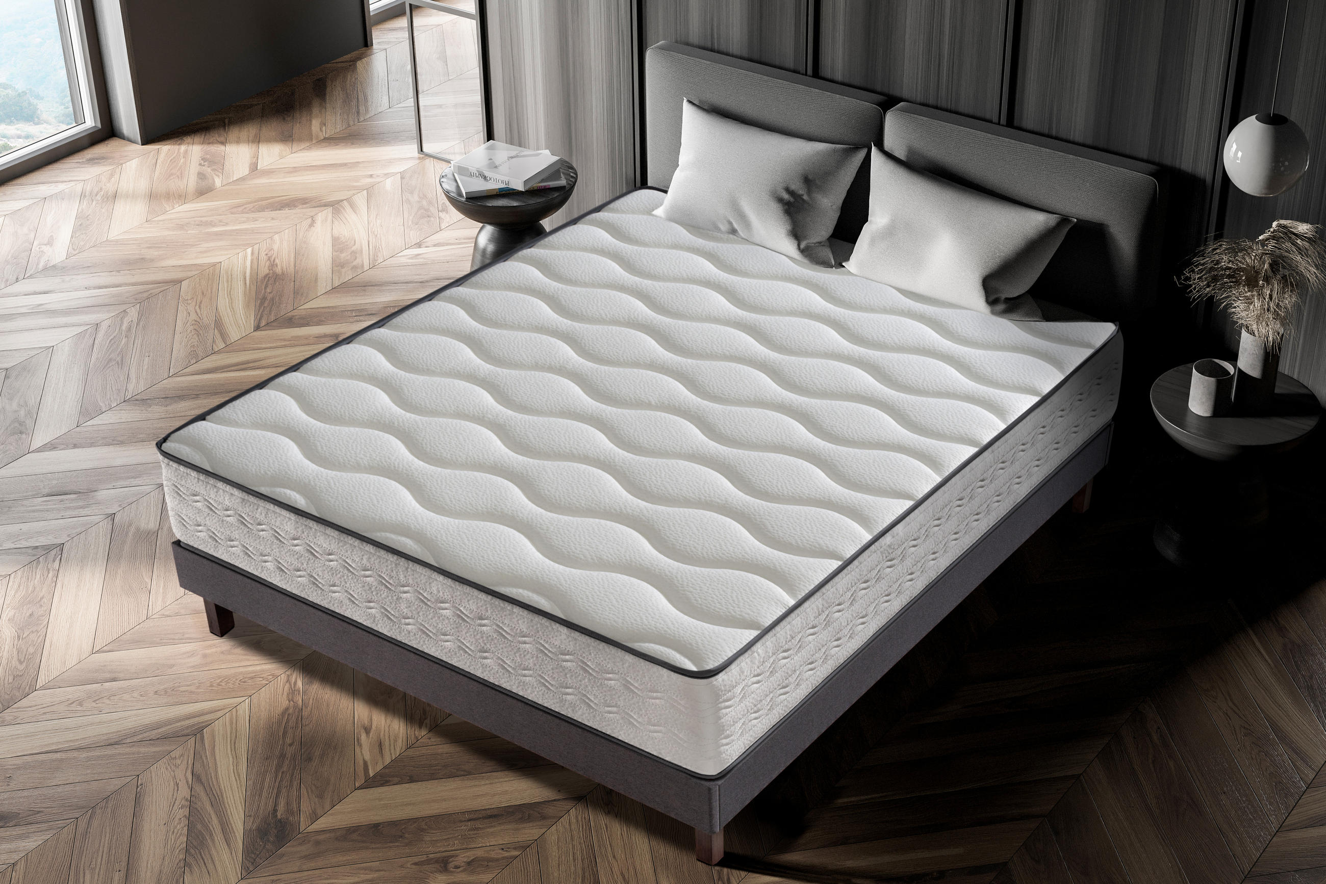 KALTSCHAUMMATRATZE Firenza H3/H4 80x190 - Weiß, Textil (80/190cm) - Dagostino Home