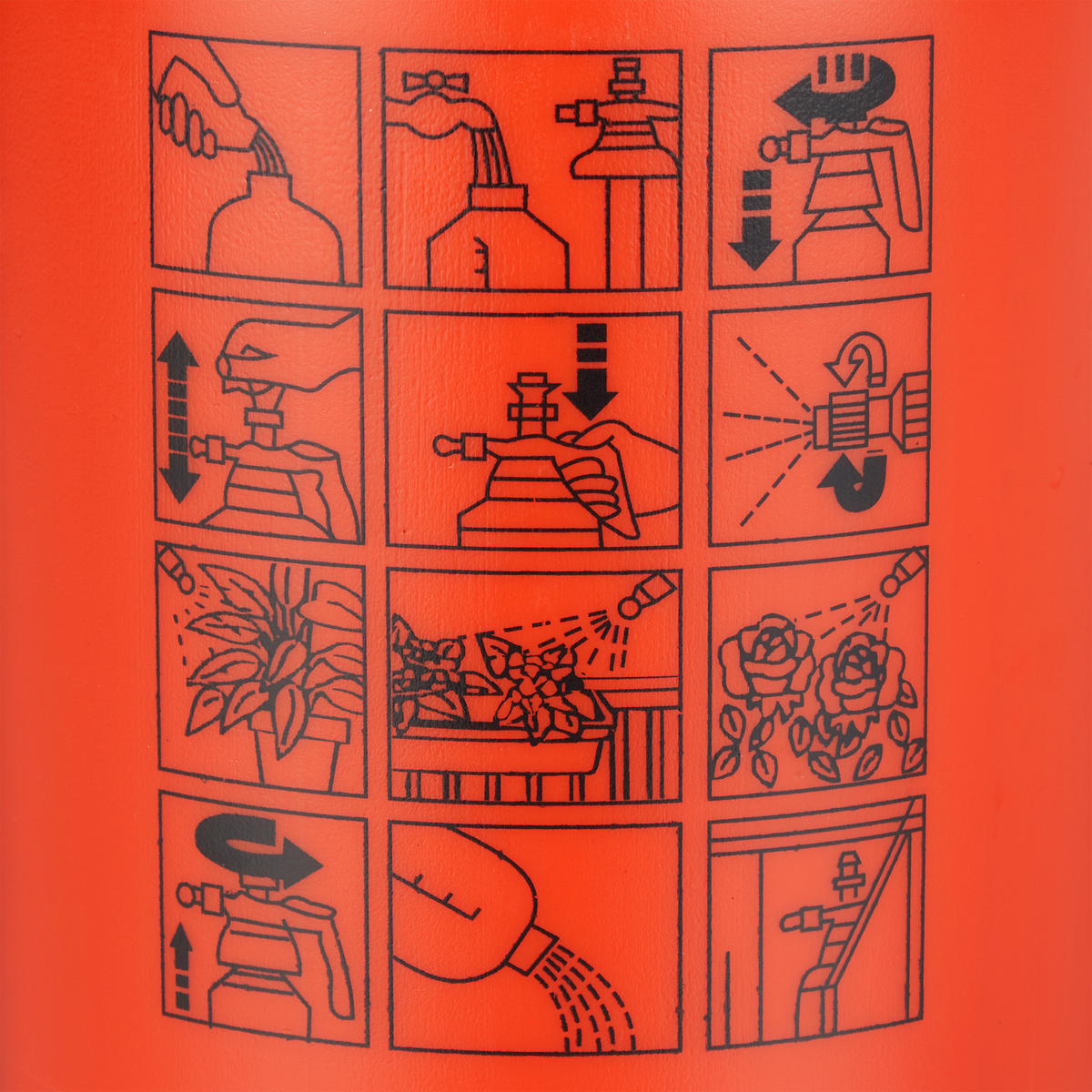 DRUCKSPRÜHER - Orange, Kunststoff/Metall (17.5/35/14cm) - Relaxdays