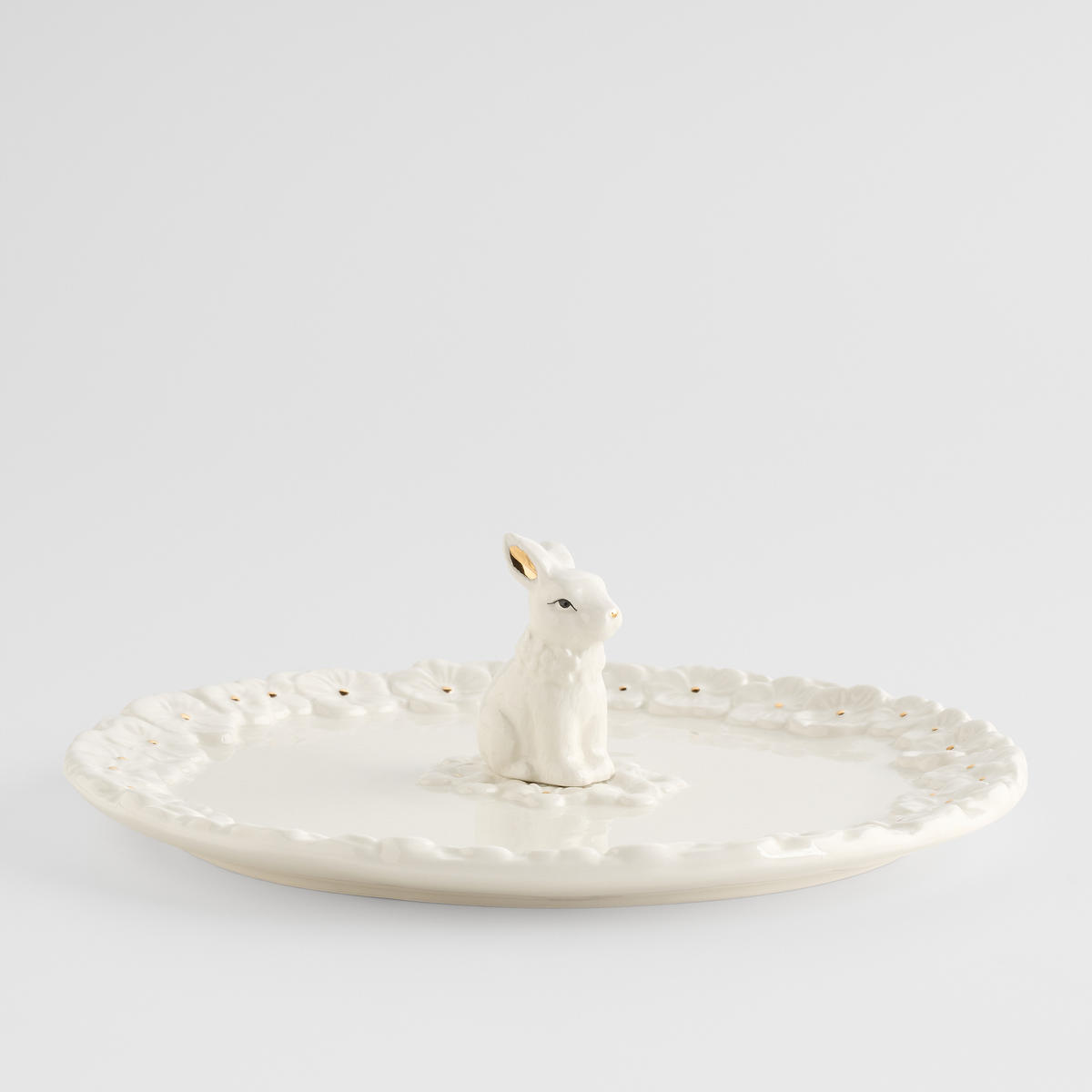 SERVIERTELLER Bellissima - Weiß, Stein (23.5/7.5/23.5cm) - home&you