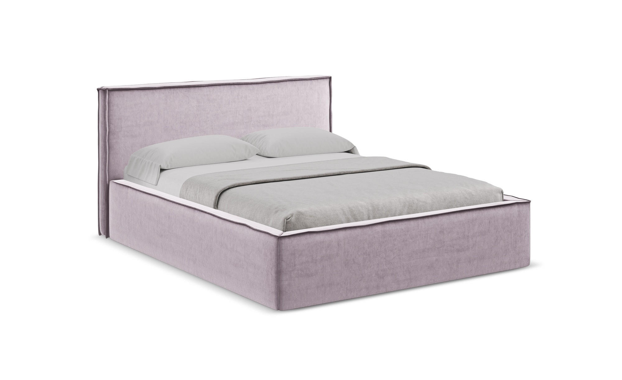 POLSTERBETT mit Bettkasten und Lattenrost 160x228 Violett - Lila/Flieder, Kunststoff/Textil (140/200cm) - Makamii