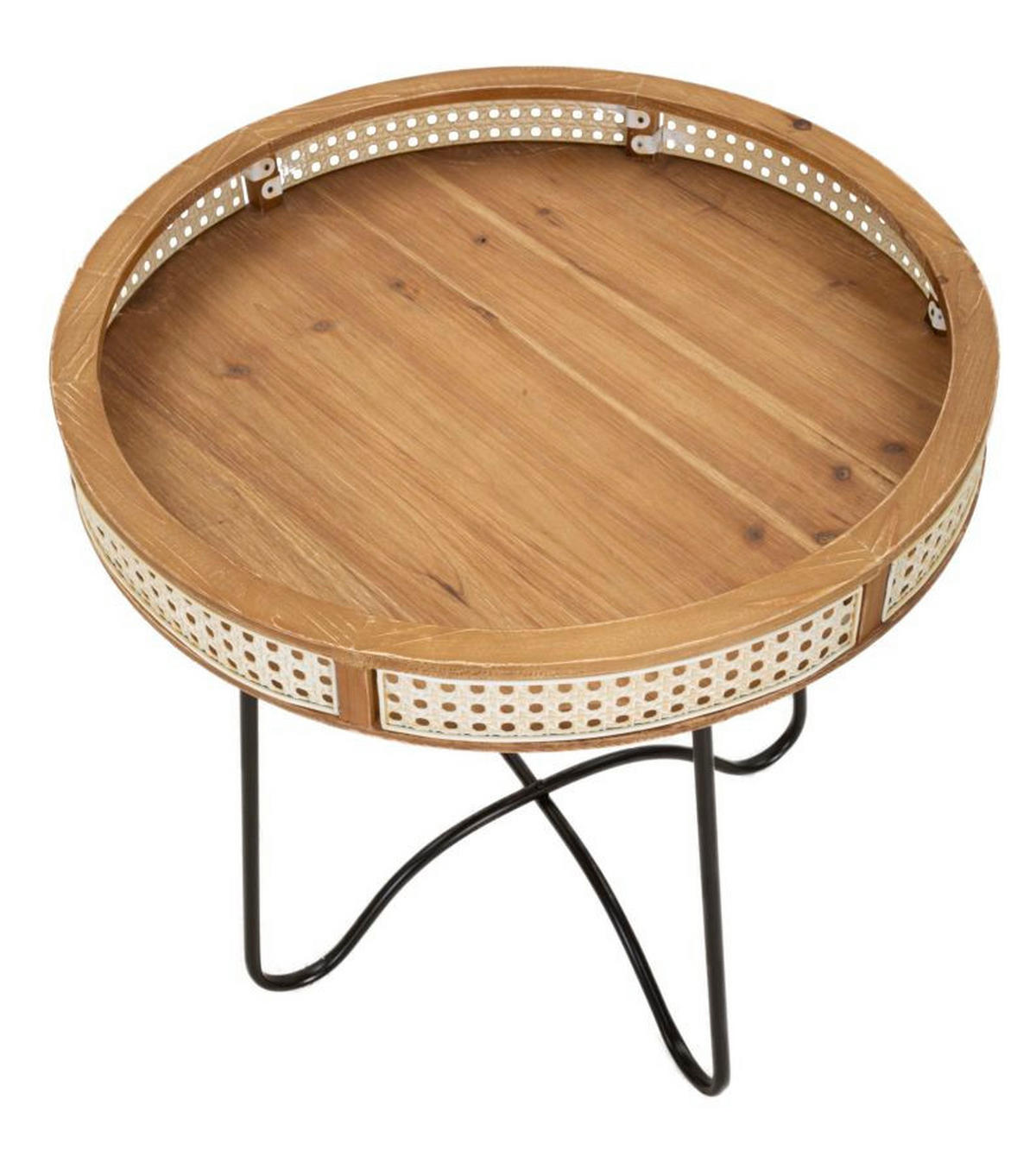 BEISTELLTISCH Fuji, mehrfarbig, Eisen und MDF, 60 x 60 x 60,5 cm - Multicolor, Holzwerkstoff/Metall (60/60/60.5cm) - Mauro Ferretti
