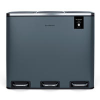 RECYCLINGMÜLLEIMER 54L, 3x18L Behälter- dunkelgraue N°984 - Dunkelgrau, Metall (61.5/56/34.5cm) - Les Collectors