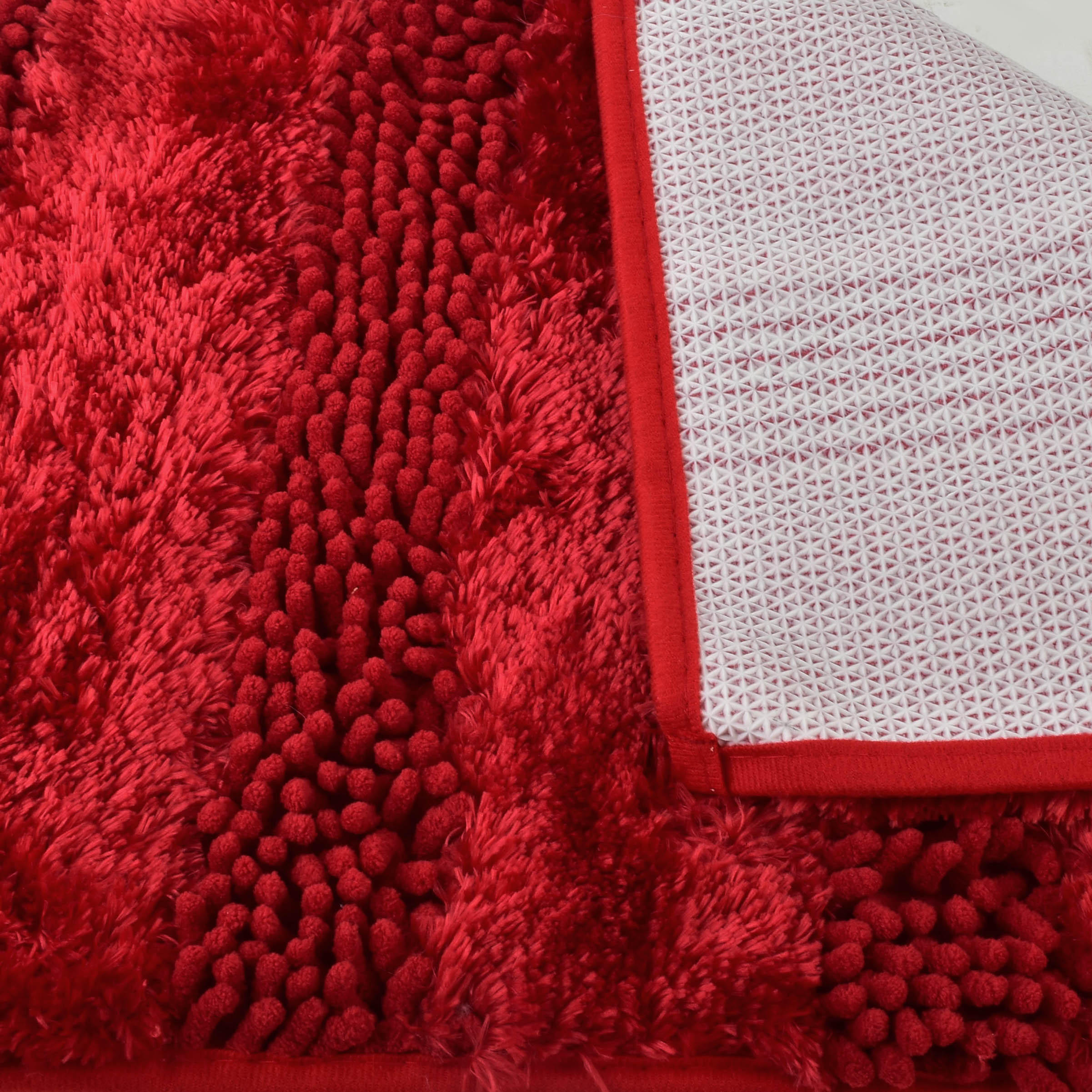 BADEMATTE Zac Rot 60/40/2 cm Textilien - Rot, Textil (40/60cm) - Mondex