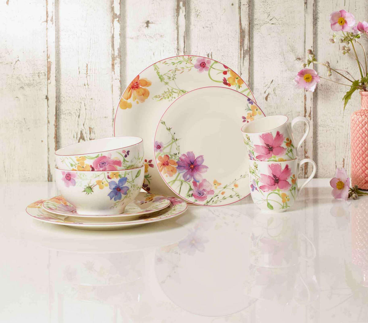 FRÜHSTÜCKSTELLER Mariefleur Basic bunt ø 21 cm 6er Set - Multicolor, Keramik (21cm) - Villeroy & Boch