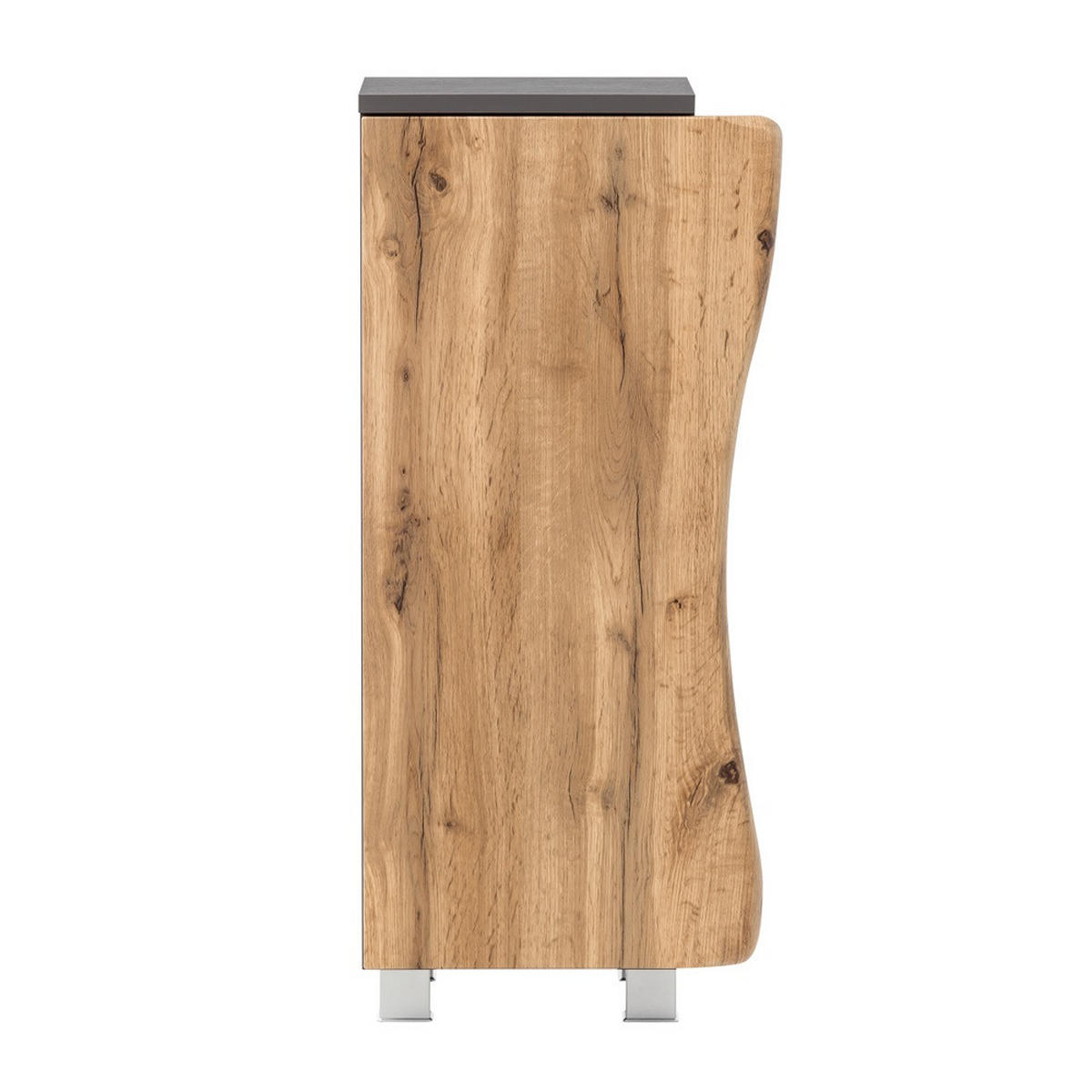 UNTERSCHRANK Kahla-03 - Braun/Grau, Holzwerkstoff (38/79/35cm) - Lomado