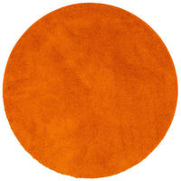 HOCHFLOR SHAGGY TEPPICH PALACE RUND - Orange, Textil (100/100cm) - Snapstyle