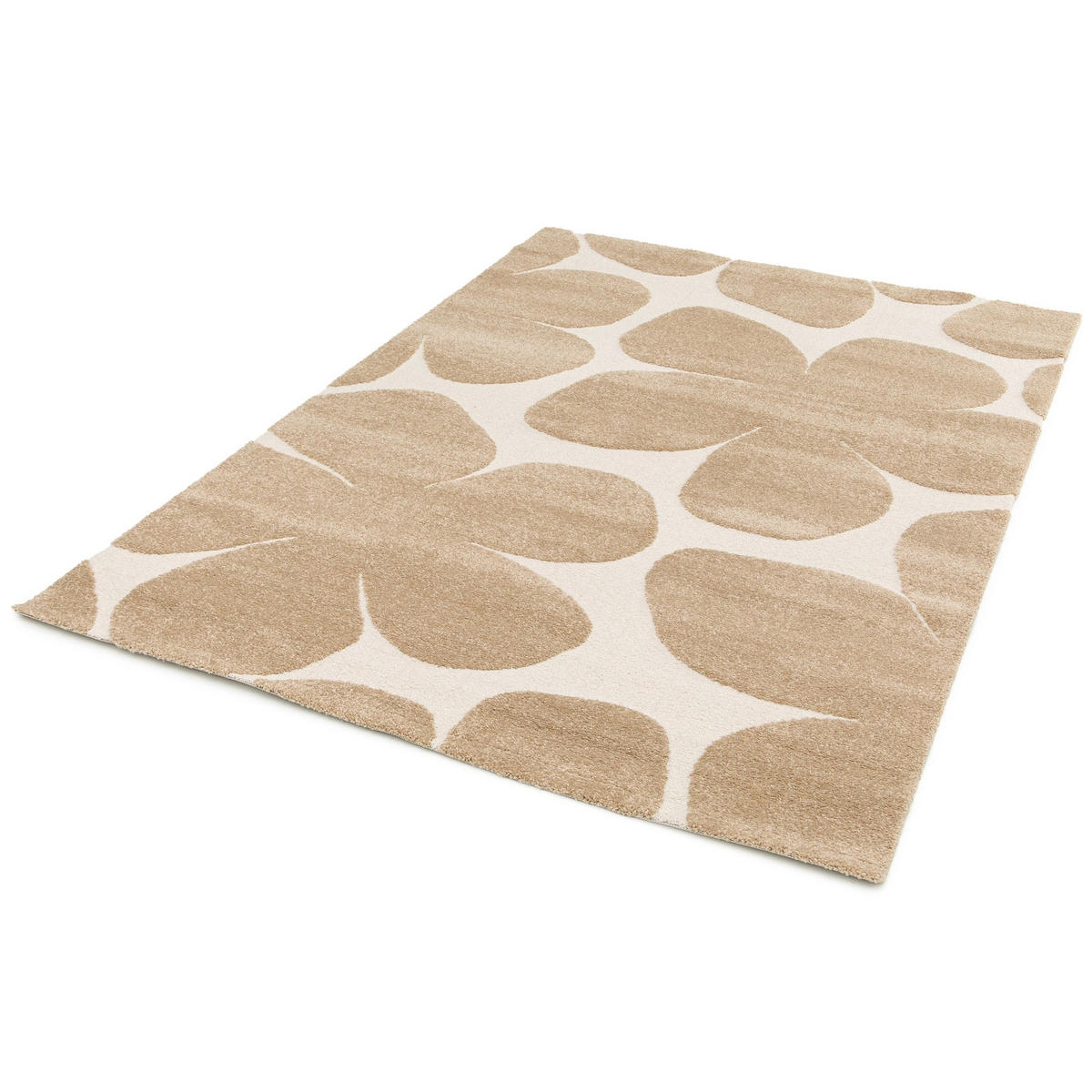 TEPPICH sehr weich mit Relief-Effekt bruin - Braun, Textil (120/170cm) - AFK Living