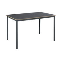ESSTISCH Lindesberg - Schwarz/Grau, Holzwerkstoff/Metall (70/120/75cm) - [en.casa]