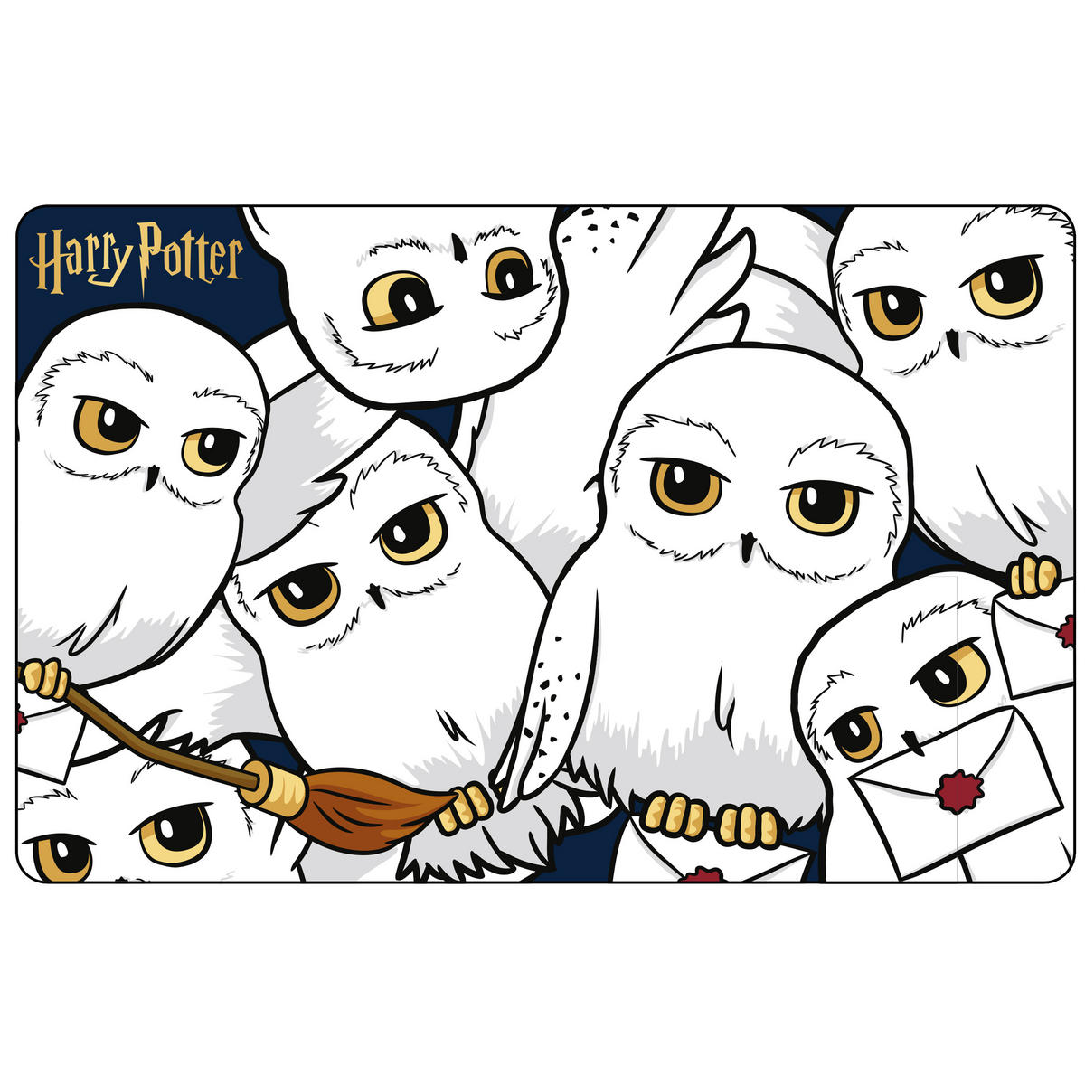 BROTDOSE Harry Potter Hedwig Blau 17,5 x 12,8 x 6,9 cm - Blau, Kunststoff (17.5/6.9/12.8cm) - United Labels