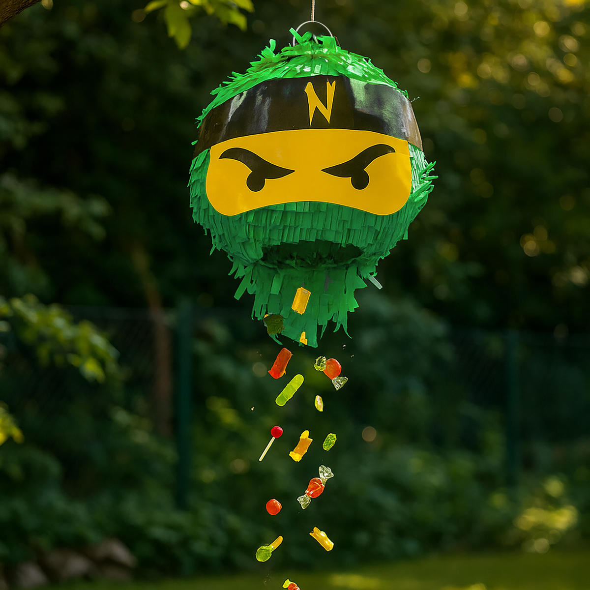 PINATA - Multicolor, Papier/Wellpappe (25/25/25cm) - Relaxdays