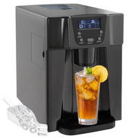 EISMASCHINE DE-17462 mit Wasserspender und LCD-Display Schwarz - Schwarz, Kunststoff (25.2/36.3/38.9cm) - ComfortXL