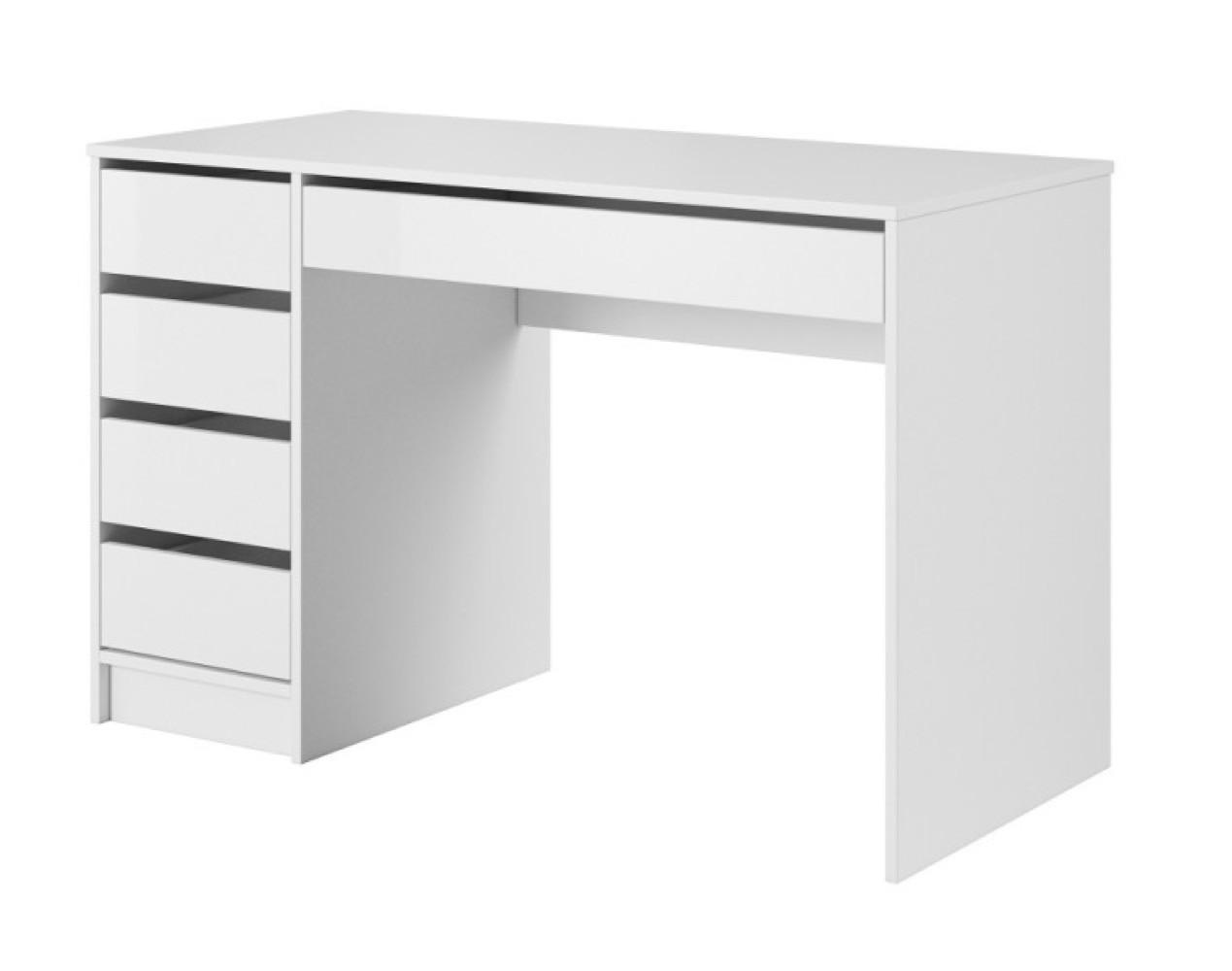 SCHREIBTISCH Weiß AGA Mit Schubladen - Weiß, Holzwerkstoff (55/55/75cm) - Sepro Meble