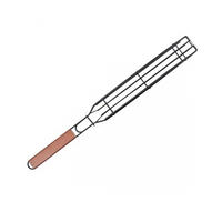 GRILLBESTECK Schwarz 42252 - Schwarz, Metall (4.5/49cm) - Elitehoff