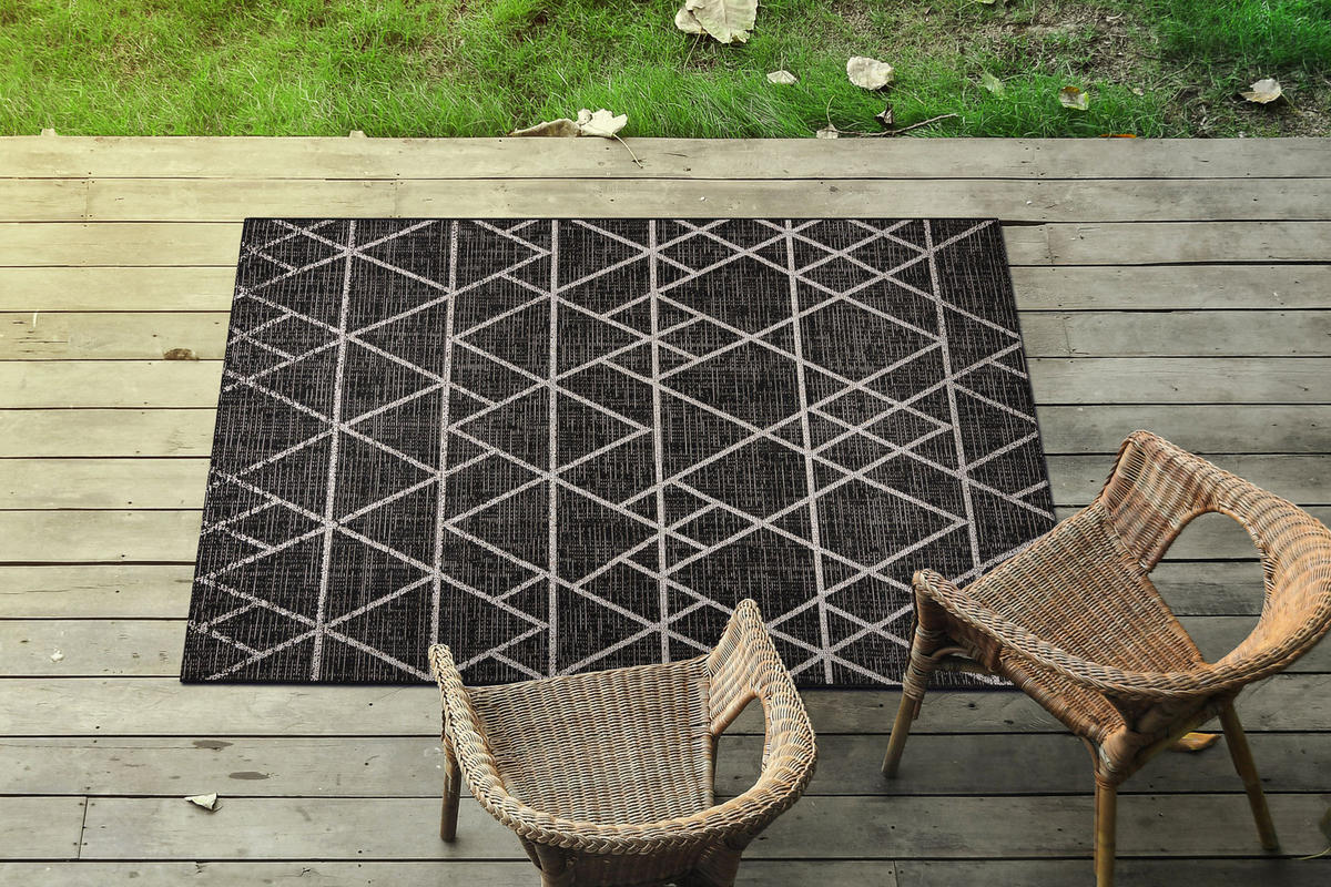 TEPPICH Floorlux 240/330 cm - Schwarz, Textil (240/330cm) - rugsX