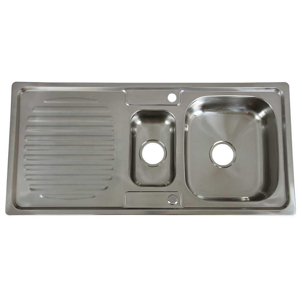 KÜCHENSPÜLE EDELSTAHL Premium - Silberfarben, Metall (105/18/50cm)