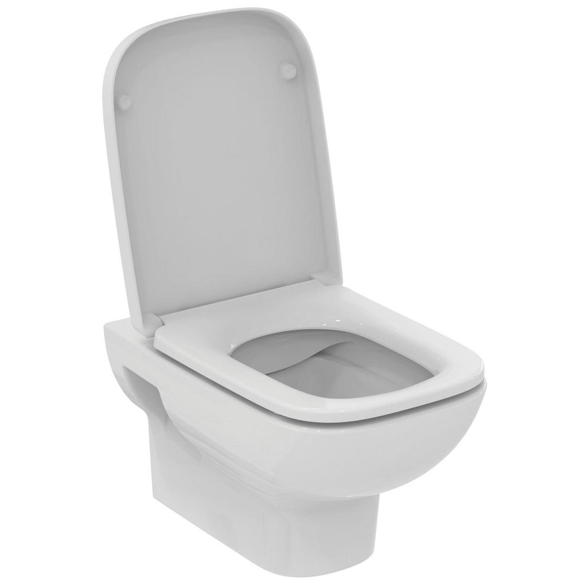 WC-SET MIT ABSENKAUTOMATIK i.life A weiß 54,5 x 36 x 33,5 cm - Weiß, Keramik (36/33.5/54.5cm) - Ideal Standard
