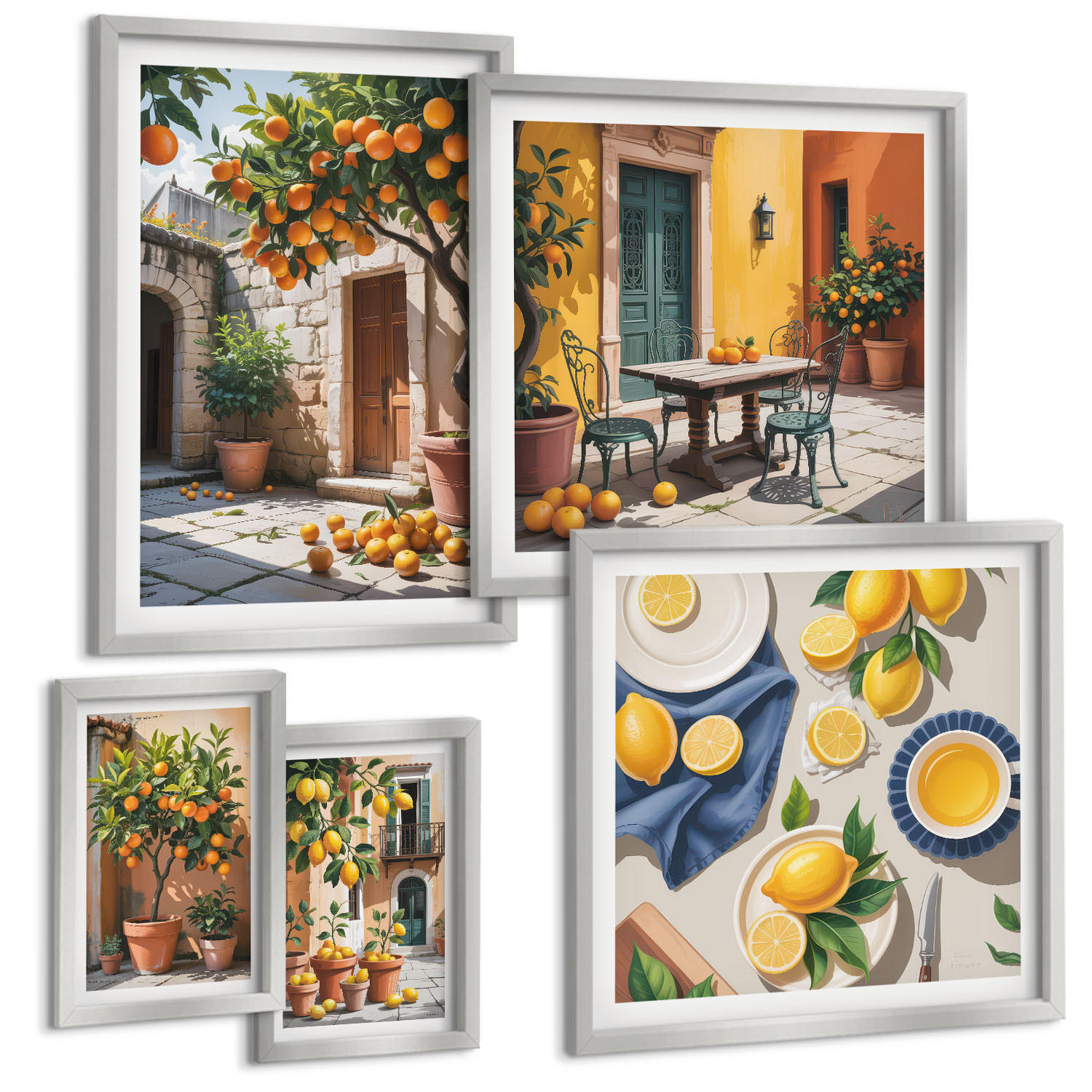 Tulup Bilder Silber 40x60 cm