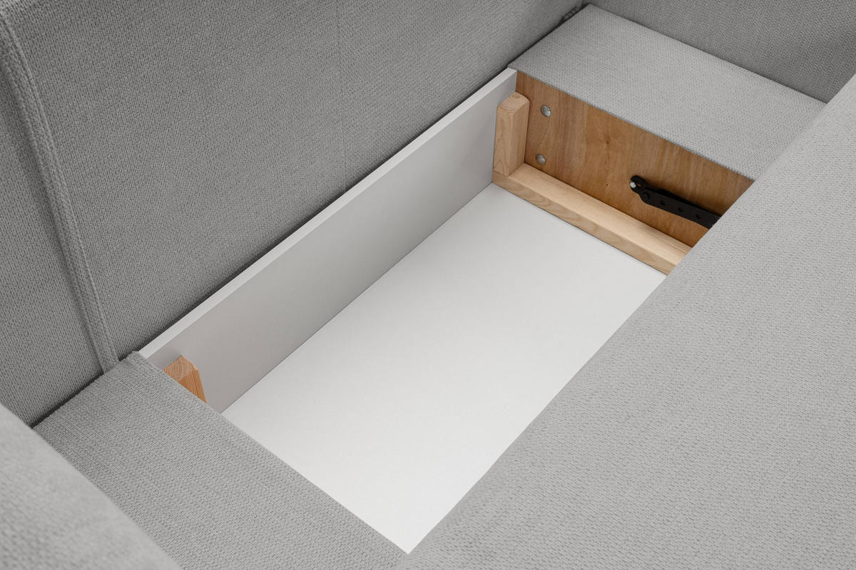 ECKSOFA Olena - Grau (Aragon 83) - Grau, Holzwerkstoff (248/174cm)