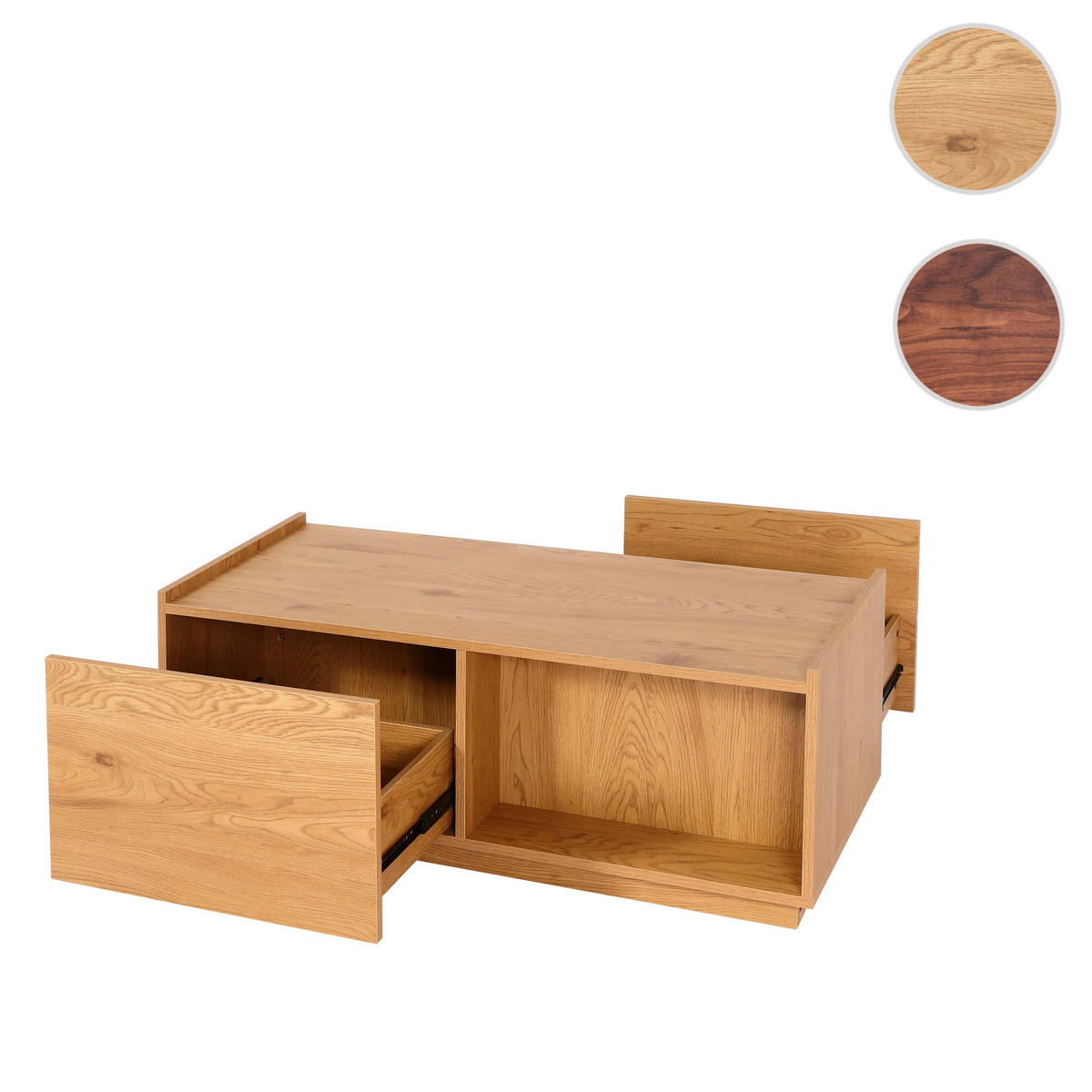 COUCHTISCH rechteck Eiche Dekor - Eichefarben, Holz (50/110/40cm) - MCW