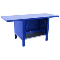 WERKBANK Buffalo Metal mit Schrank HxBxT 83 x 180 x 73 cm Traglast 700 kg Blau - Blau, Metall (180/83/73cm) - PROREGAL