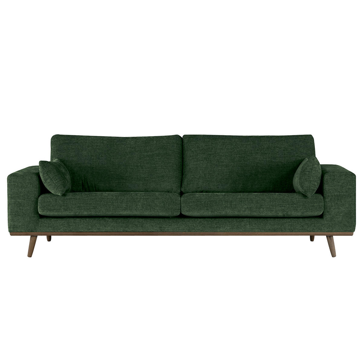 3-SITZER SOFA - Dunkelgrün, Textil (237/81/88cm) - home24