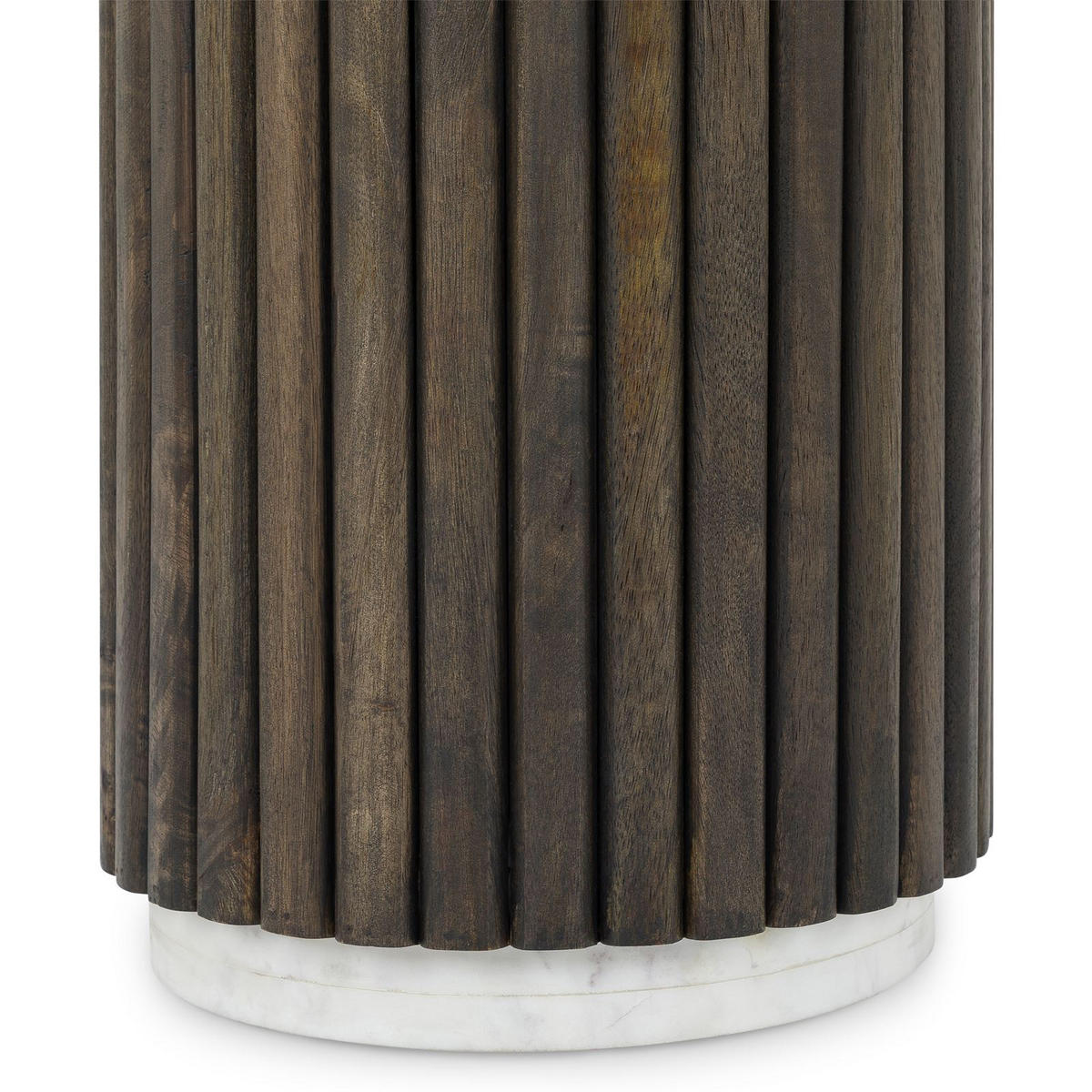 COUCHTISCH SARDA braun/weiß - Braun/Weiß, Naturmaterialien/Holz (46/46/53cm) - IDIMEX